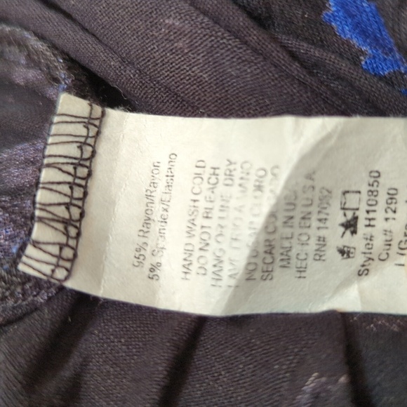 Forever 21 Contemporary Women's Black/Blue Size Large Midi Dress w/Tie Front NEW - Picture 12 of 13